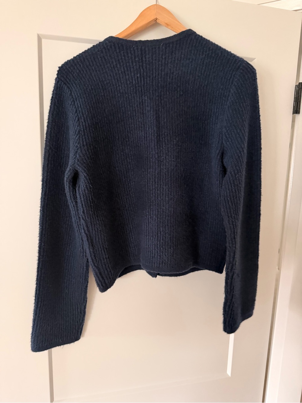 Abercrombie & Fitch Navy Blue Knit Cardigan - Picture 2 of 2